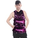 Black Magenta Abstract Art Men s Sleeveless Hoodie View1