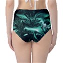 Biscay Green Black Abstract Art Classic High-Waist Bikini Bottoms View2