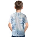 Boho Faded Blue Denim White Batik Kids  Cotton Tee View2