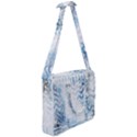 Boho Faded Blue Denim White Batik Cross Body Office Bag View2