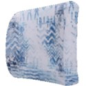 Boho Faded Blue Denim White Batik Back Support Cushion View3