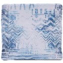 Boho Faded Blue Denim White Batik Back Support Cushion View4