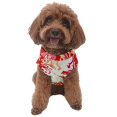 Red Orange Abstract Art Dog Sweater