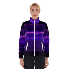 Electric Neon Indigo Black Ombre  Winter Jacket by SpinnyChairDesigns