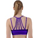 Electric Neon Indigo Black Ombre  Line Them Up Sports Bra View2