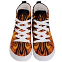 Fire and Flames Pattern Kids  Hi-Top Skate Sneakers View1