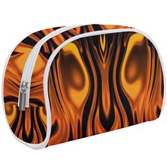 Fire And Flames Pattern Makeup Case (large)