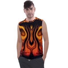 Fire And Flames Pattern Men s Regular Tank Top