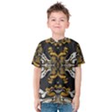 Boho Black Gold Color Kids  Cotton Tee View1