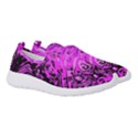 Magenta Black Abstract Art Women s Slip On Sneakers View3