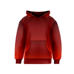 Scarlet Red Ombre Gradient Kids  Pullover Hoodie by SpinnyChairDesigns