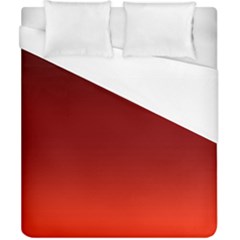 Scarlet Red Ombre Gradient Duvet Cover (california King Size) by SpinnyChairDesigns