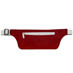 Scarlet Red Ombre Gradient Active Waist Bag by SpinnyChairDesigns