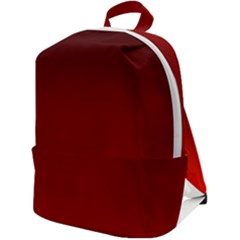 Scarlet Red Ombre Gradient Zip Up Backpack by SpinnyChairDesigns