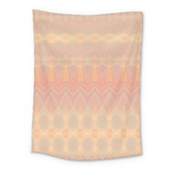 Boho Soft Peach Pattern Medium Tapestry by SpinnyChairDesigns