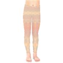 Boho Soft Peach Pattern Kids  Leggings View1