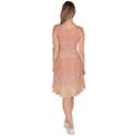 Boho Soft Peach Pattern Knee Length Skater Dress With Pockets View4