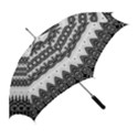 Boho Black And White  Straight Umbrellas View2