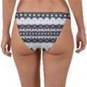 Boho Black And White  Band Bikini Bottom View2