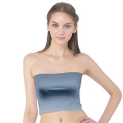 Faded Denim Blue Ombre Gradient Tube Top by SpinnyChairDesigns