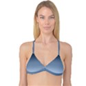 Faded Denim Blue Ombre Gradient Reversible Tri Bikini Top View1