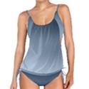 Faded Denim Blue Ombre Gradient Tankini Set View1