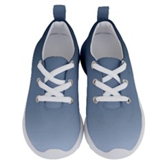 Faded Denim Blue Ombre Gradient Running Shoes by SpinnyChairDesigns