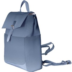 Faded Denim Blue Ombre Gradient Buckle Everyday Backpack by SpinnyChairDesigns