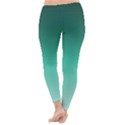 Biscay Green Gradient Ombre Classic Winter Leggings View4