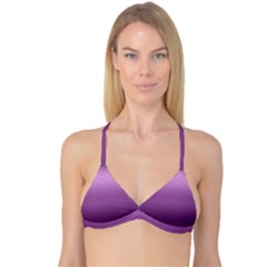 Purple Gradient Ombre Reversible Tri Bikini Top by SpinnyChairDesigns