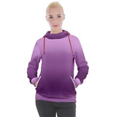 Purple Gradient Ombre Women s Hooded Pullover