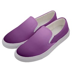 Purple Gradient Ombre Men s Canvas Slip Ons by SpinnyChairDesigns