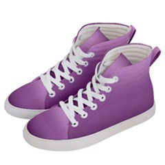 Purple Gradient Ombre Women s Hi-top Skate Sneakers by SpinnyChairDesigns