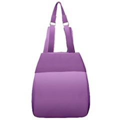 Purple Gradient Ombre Center Zip Backpack by SpinnyChairDesigns