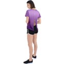 Purple Gradient Ombre Open Back Sport Tee View2