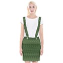 Boho Fern Green Pattern Braces Suspender Skirt View1