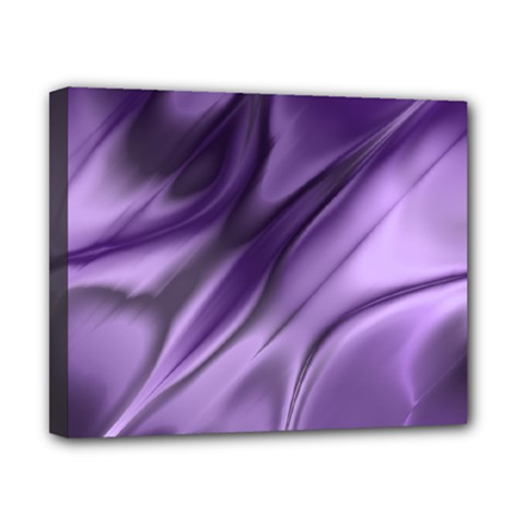 Purple Abstract Art Canvas 10  X 8  (stretched) by SpinnyChairDesigns