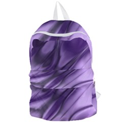 Purple Abstract Art Foldable Lightweight Backpack by SpinnyChairDesigns