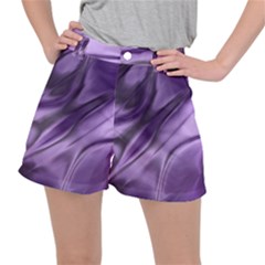 Purple Abstract Art Ripstop Shorts by SpinnyChairDesigns