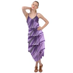 Purple Abstract Art Layered Bottom Dress by SpinnyChairDesigns