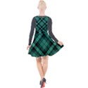 Biscay Green Black Plaid Plunge Pinafore Velour Dress View2