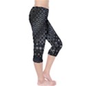 Black Abstract Pattern Capri Leggings  View4