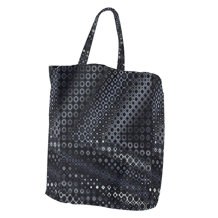 Black Abstract Pattern Giant Grocery Tote