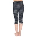 Black Abstract Pattern Kids  Capri Leggings  View2