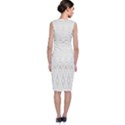 Boho White Wedding Pattern Classic Sleeveless Midi Dress View2