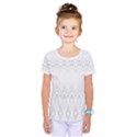 Boho White Wedding Pattern Kids  One Piece Tee View1