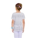 Boho White Wedding Pattern Kids  One Piece Tee View2