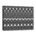 Boho Black and White Pattern Canvas 16  x 12  (Stretched) View1