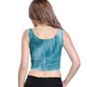 Cerulean Blue Geometric Patterns Crop Top View3