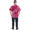 Blush Pink Geometric Pattern Men s Short Sleeve Shirt View2